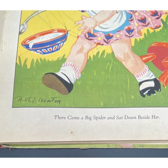 Antique Mother Goose Hard Board Cover Book 1920’s - SEE PHOTOS For Condition - Picture 6 of 10